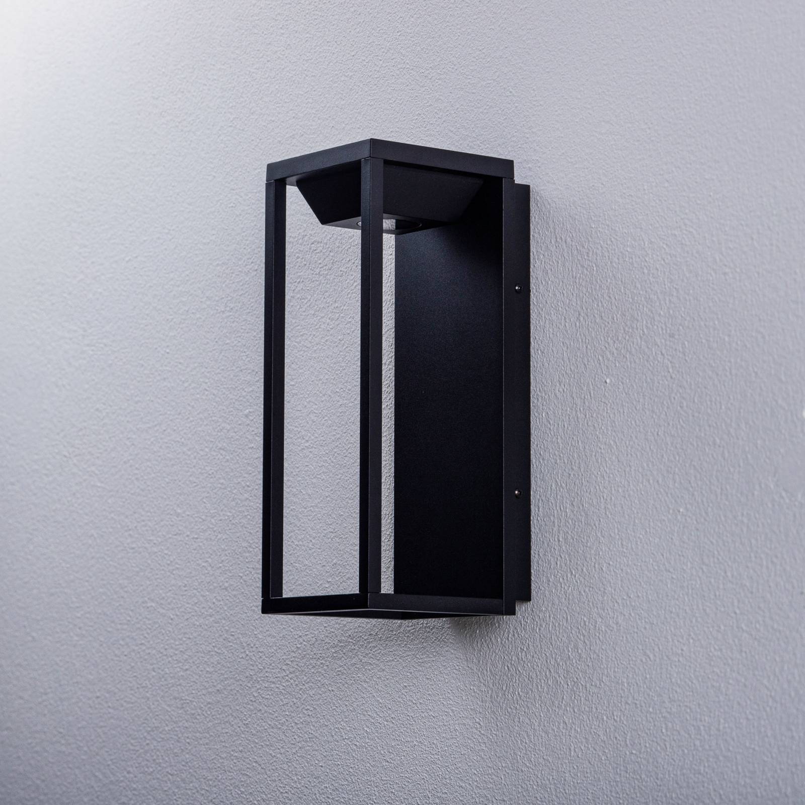 Lucande Faskia LED-Außenwandleuchte in Schwarz günstig online kaufen