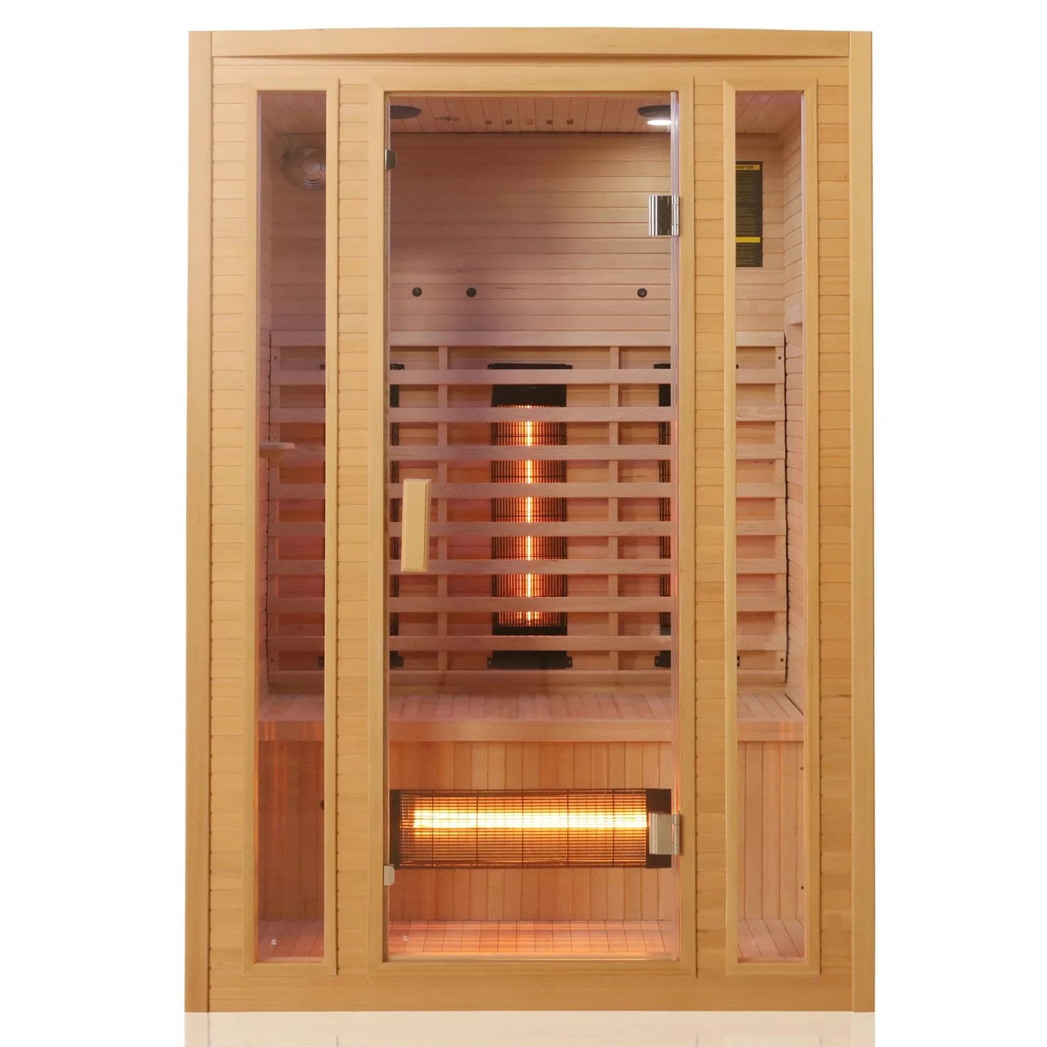 TroniTechnik Infrarotkabine Sauna Manila 130cm x 100cm 2 Personen Vollspekt günstig online kaufen