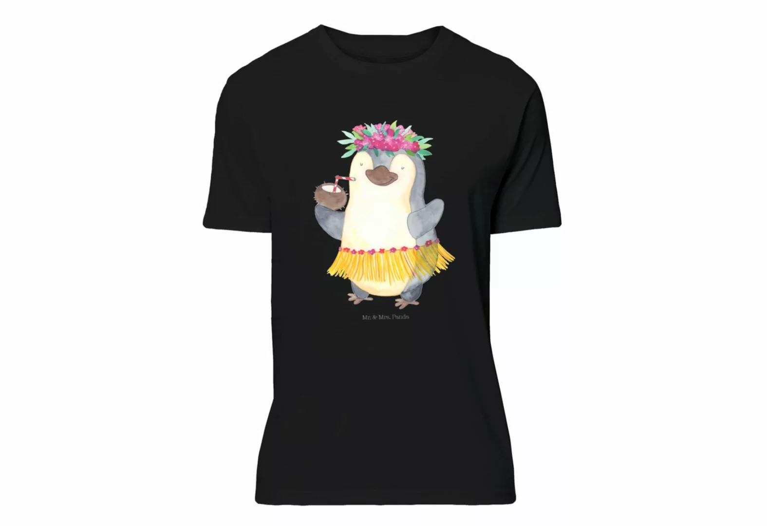 Mr. & Mrs. Panda T-Shirt Pinguin Kokosnuss - Schwarz - Geschenk, Urlaub, Ts günstig online kaufen