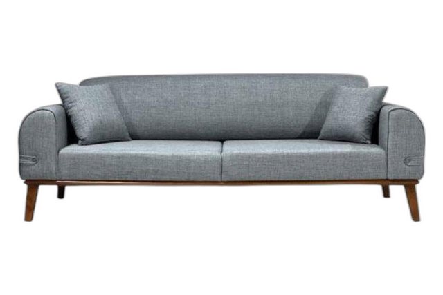 Xlmoebel 3-Sitzer Grau Modernes Dreisitzer Sofa im Design Stil zeitgemäßer, günstig online kaufen