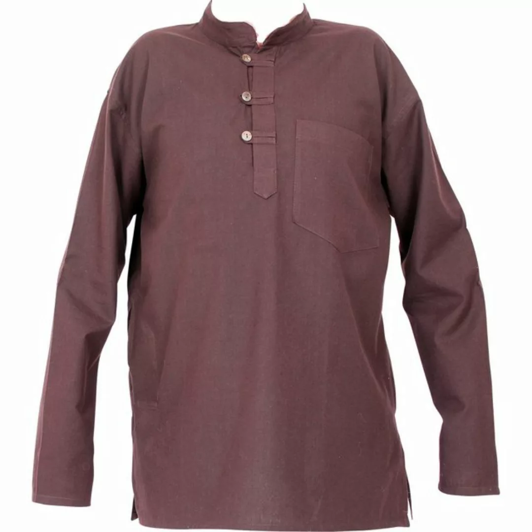 BUDDHA arts&more Langarmhemd Traditionelles Nepalhemd Kurta Fishermanhemd L günstig online kaufen