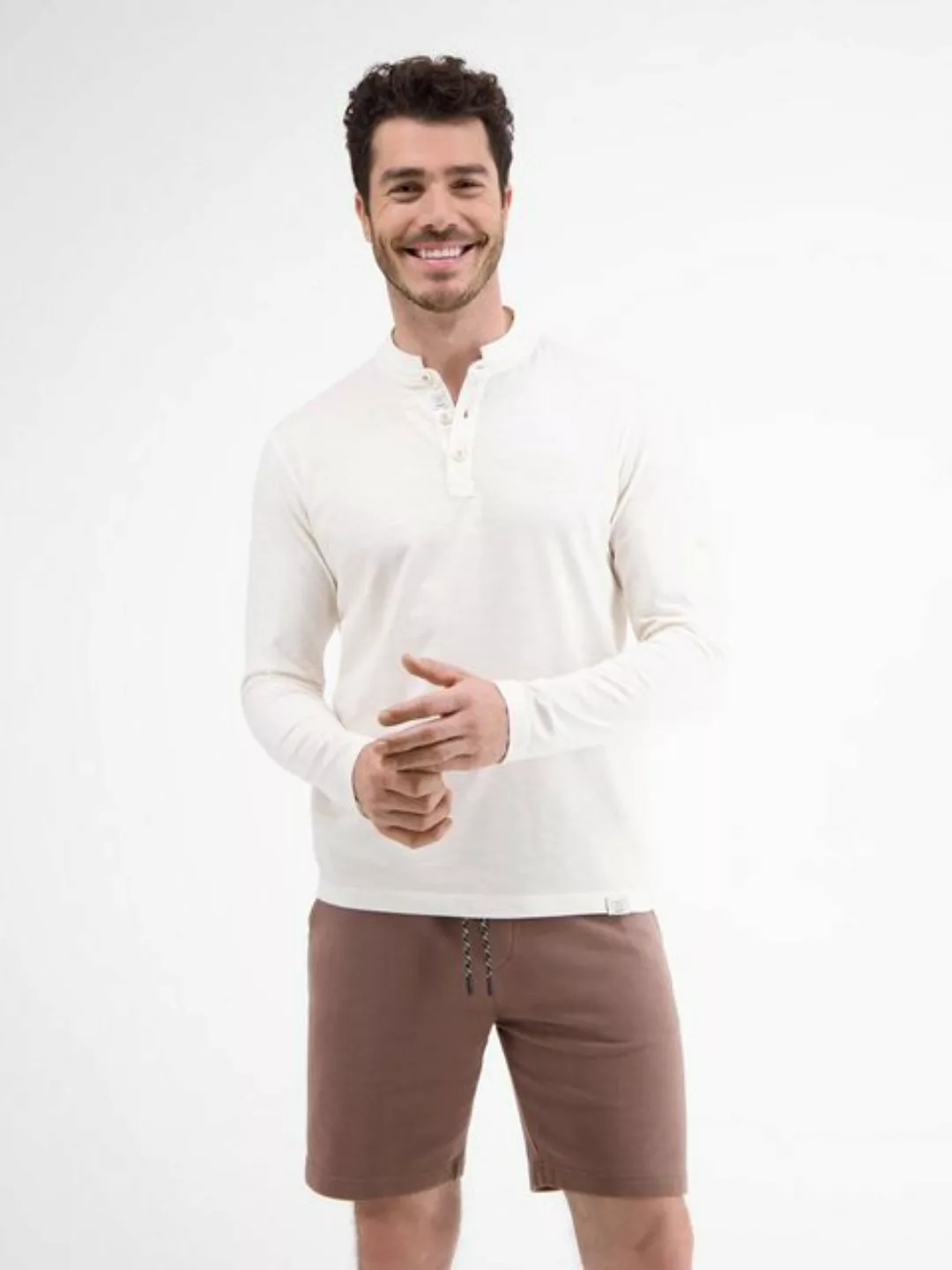 LERROS T-Shirt LERROS Longsleeve mit Serafinokragen günstig online kaufen