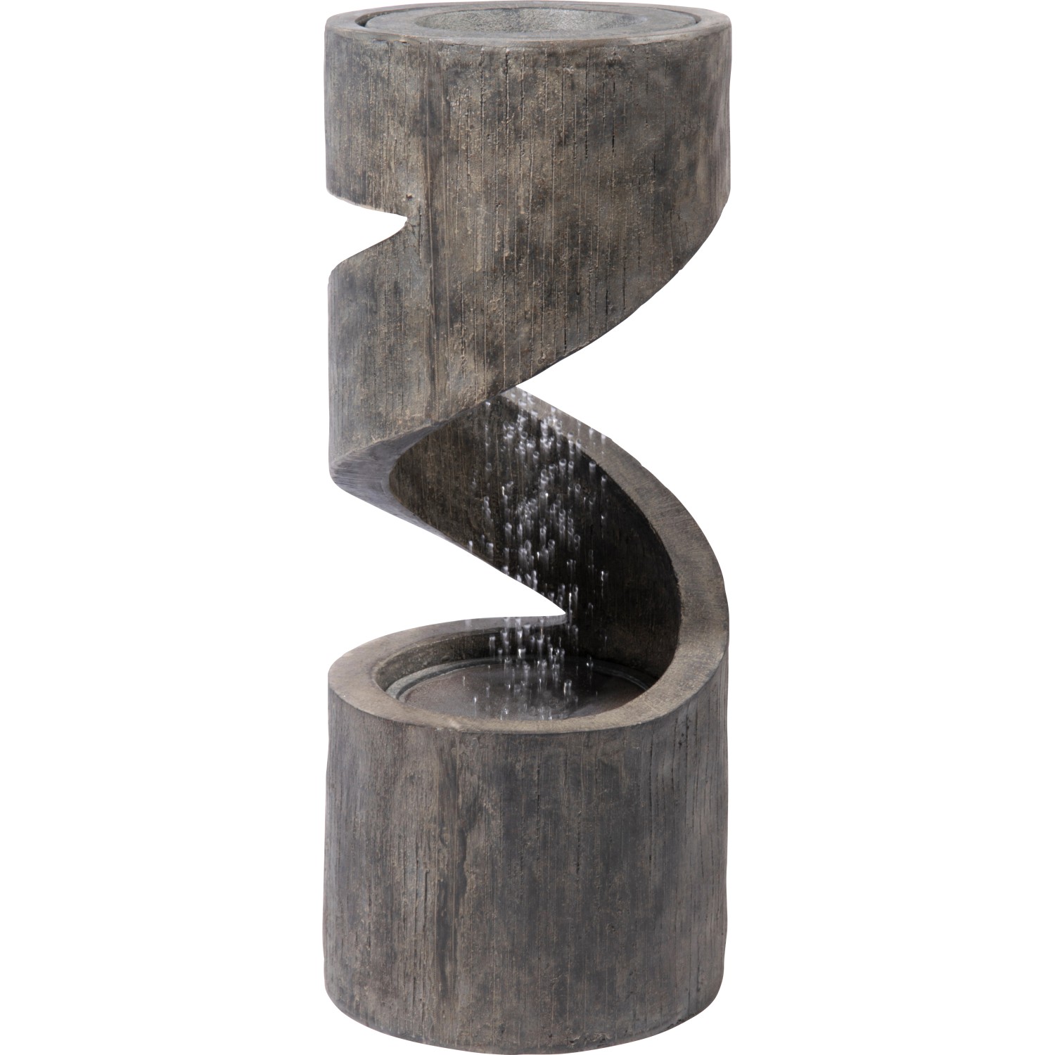 Dobar Design-Gartenbrunnen XL Spiralförmig inkl. Pumpe und LED günstig online kaufen