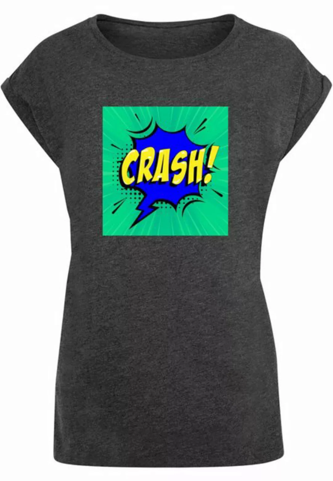 Merchcode T-Shirt Merchcode Damen Ladies CRASH Comic Extended Shoulder Tee günstig online kaufen