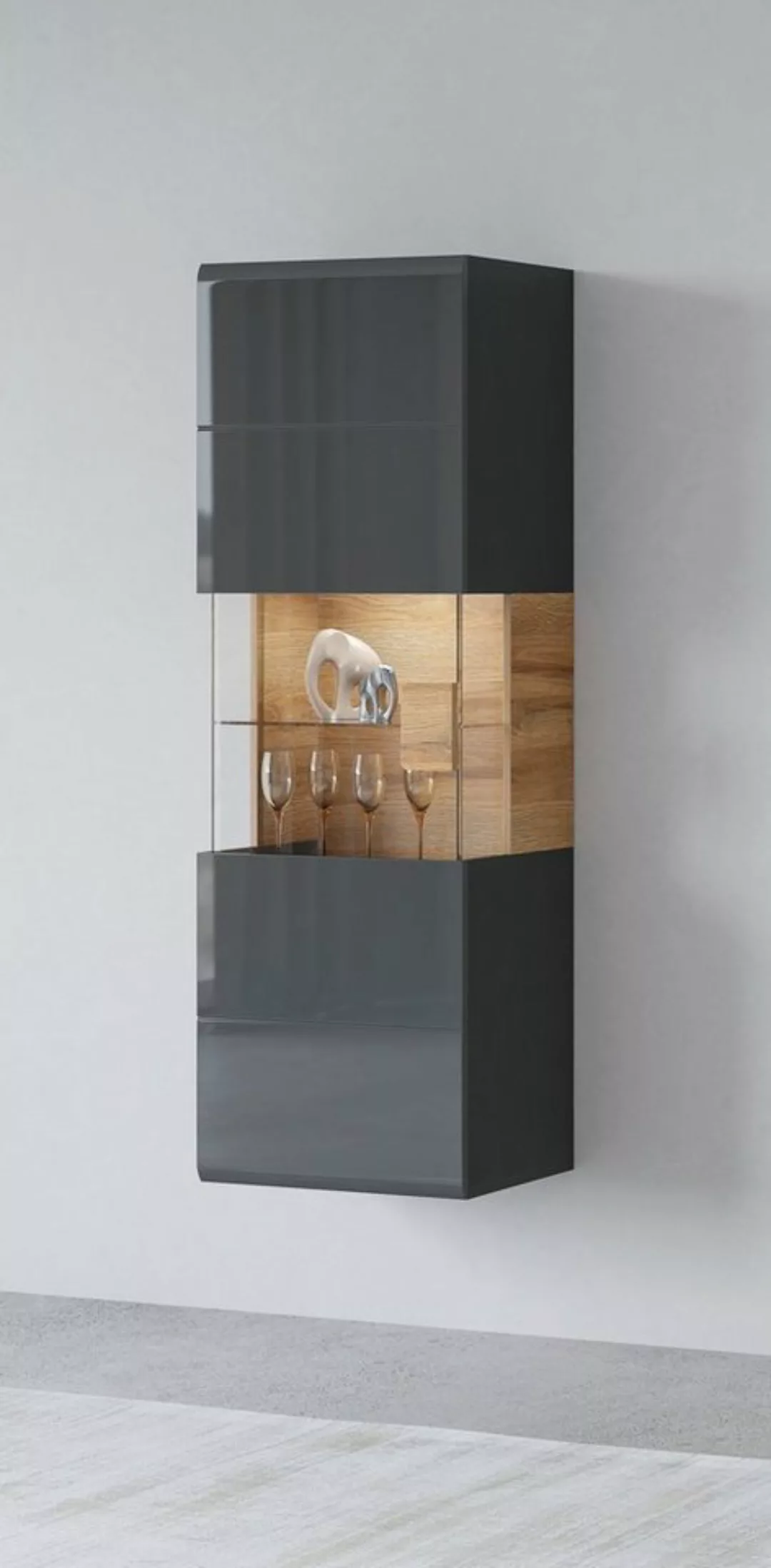 INOSIGN Hängevitrine Toledo,Höhe 159 cm trendige Glasvitrine mit dekorative günstig online kaufen