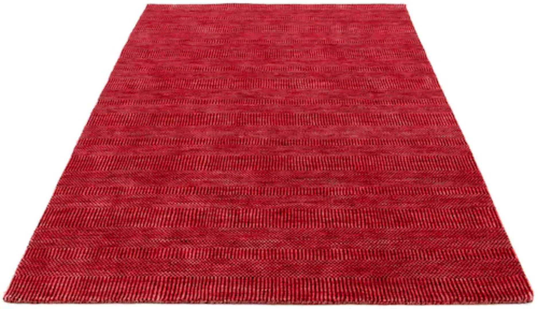 morgenland Designteppich »Designer Einfarbig Rosso 182 x 132 cm«, rechtecki günstig online kaufen