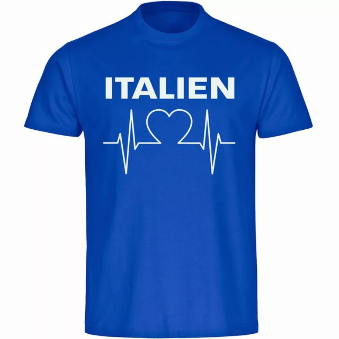 multifanshop T-Shirt Herren Italien - Herzschlag - Männer günstig online kaufen
