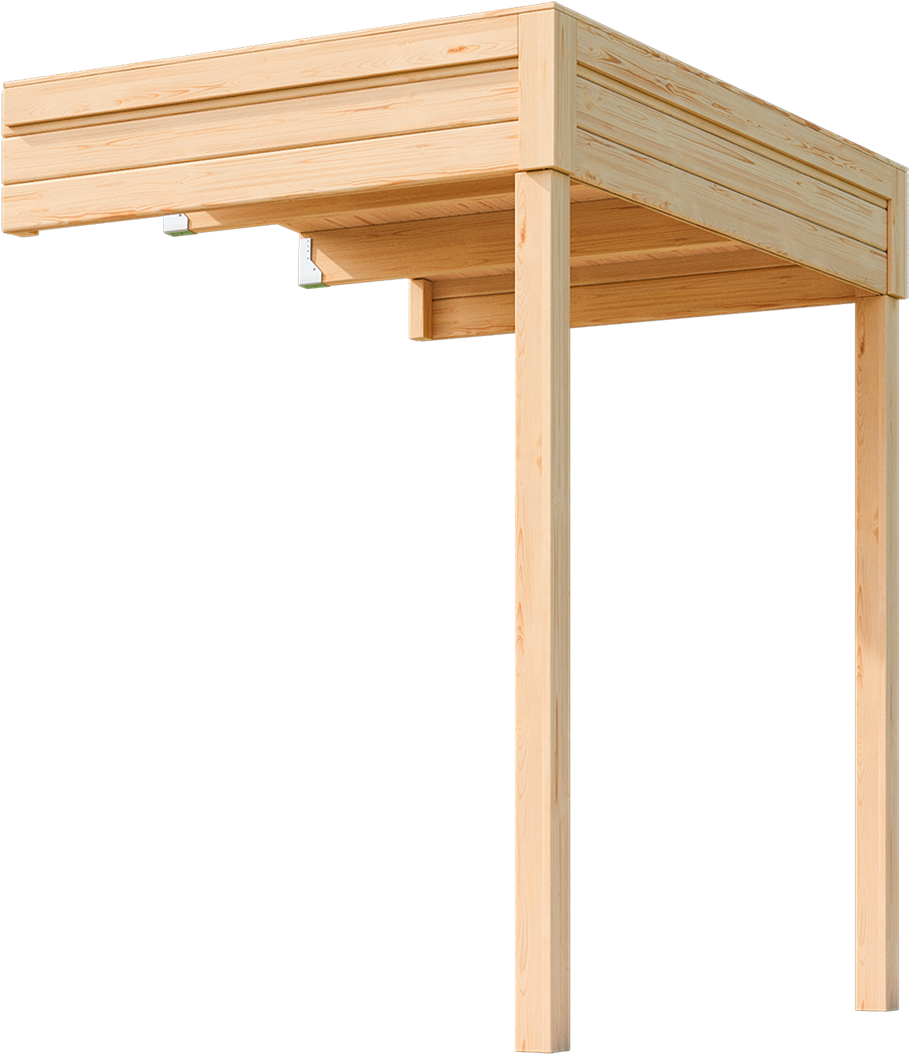 Nordic Holz Gartenhaus-Anbaudach "FELIX FYNN 1 1,5 A", Flachdach günstig online kaufen
