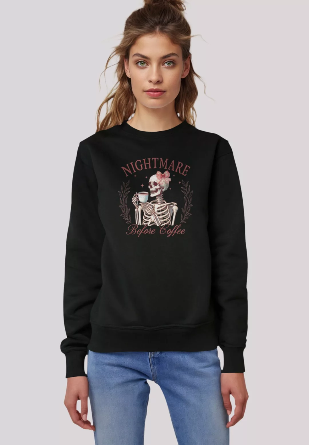 F4NT4STIC Sweatshirt "Nightmare Before Coffee", Premium Qualität günstig online kaufen