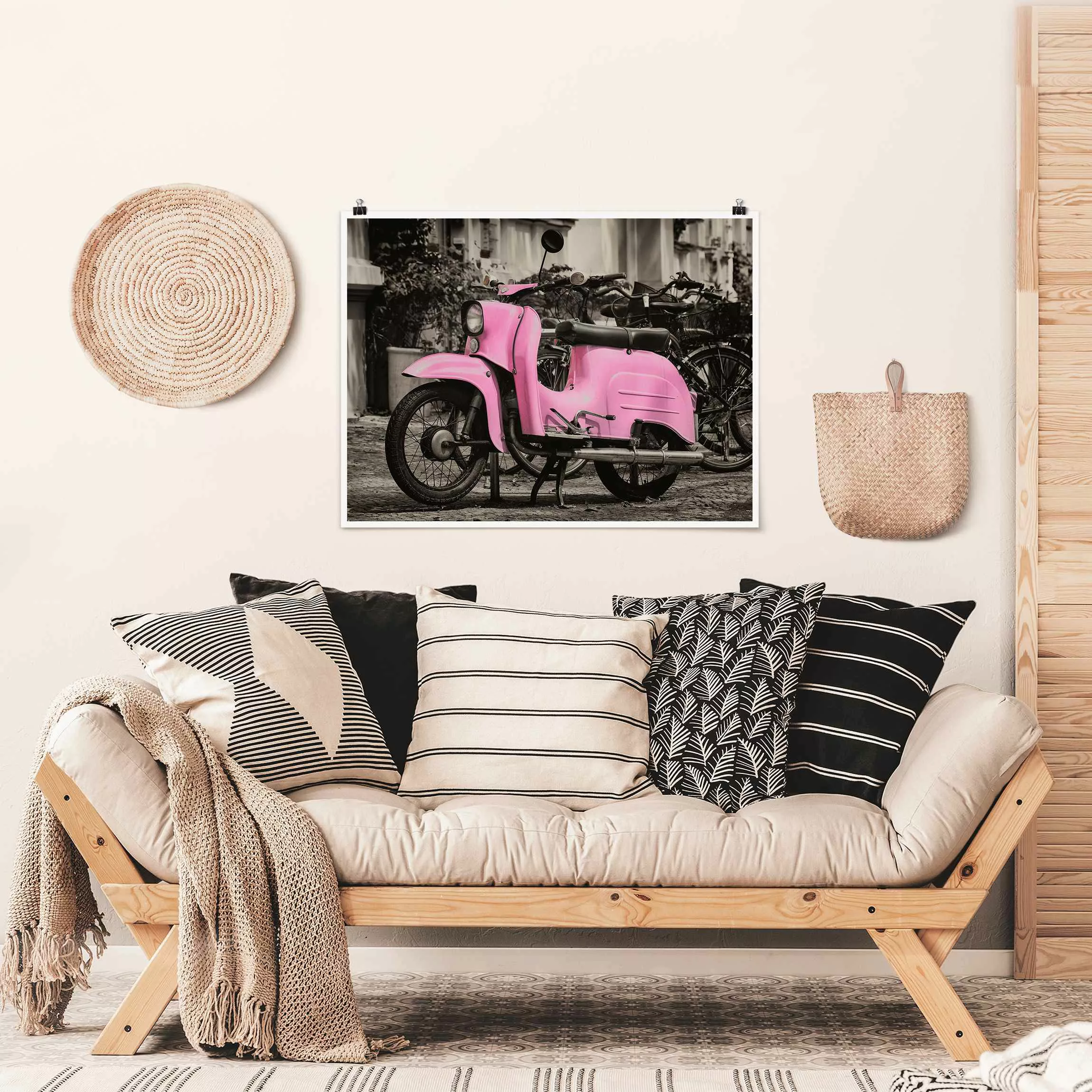 Poster Pinker Roller günstig online kaufen