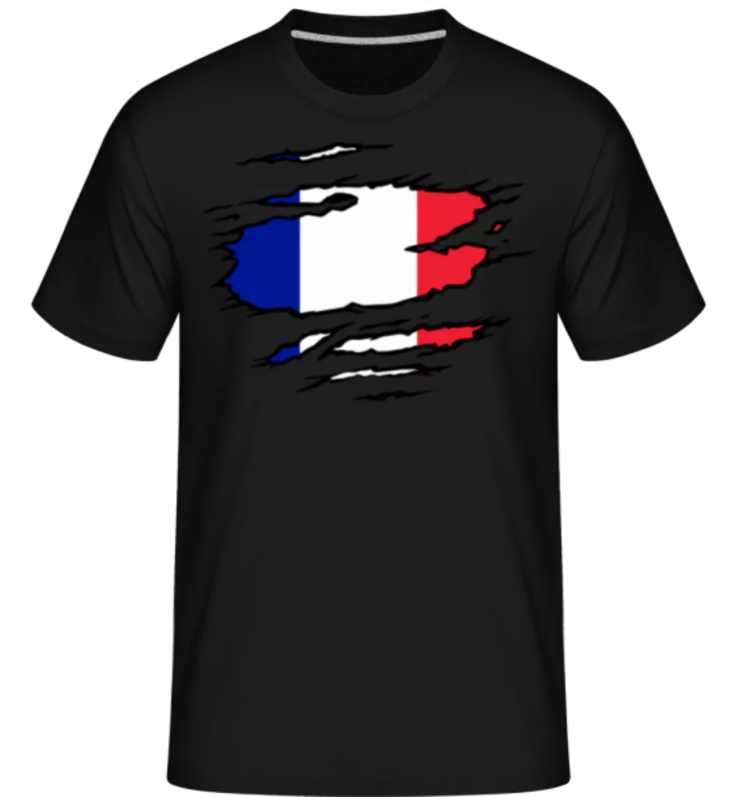 Ripped Flag France · Shirtinator Männer T-Shirt günstig online kaufen