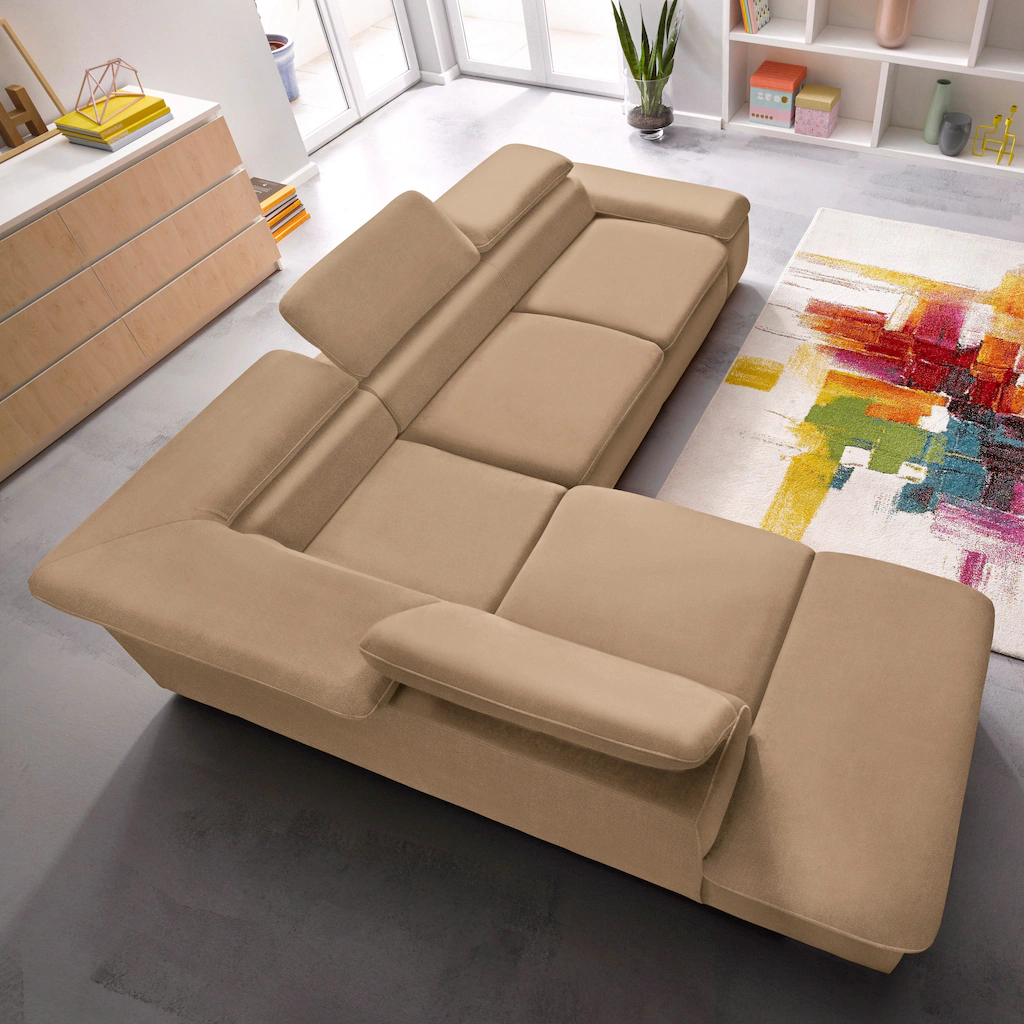 sit&more Ecksofa "Alcatraz L-Form", wahlweise mit Bettfunktion günstig online kaufen