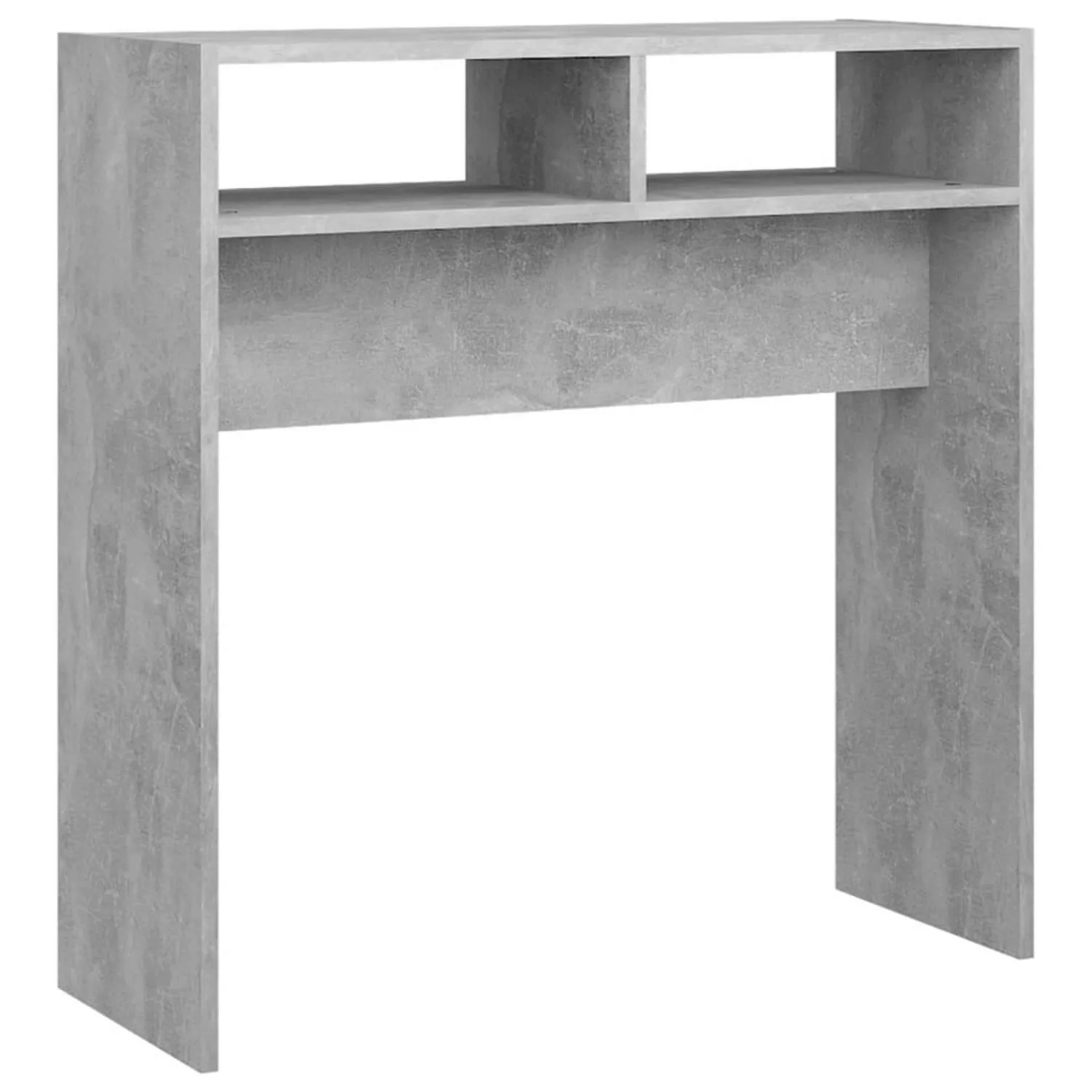 vidaXL Konsolentisch Betongrau 78x30x80 cm Holzwerkstoff günstig online kaufen