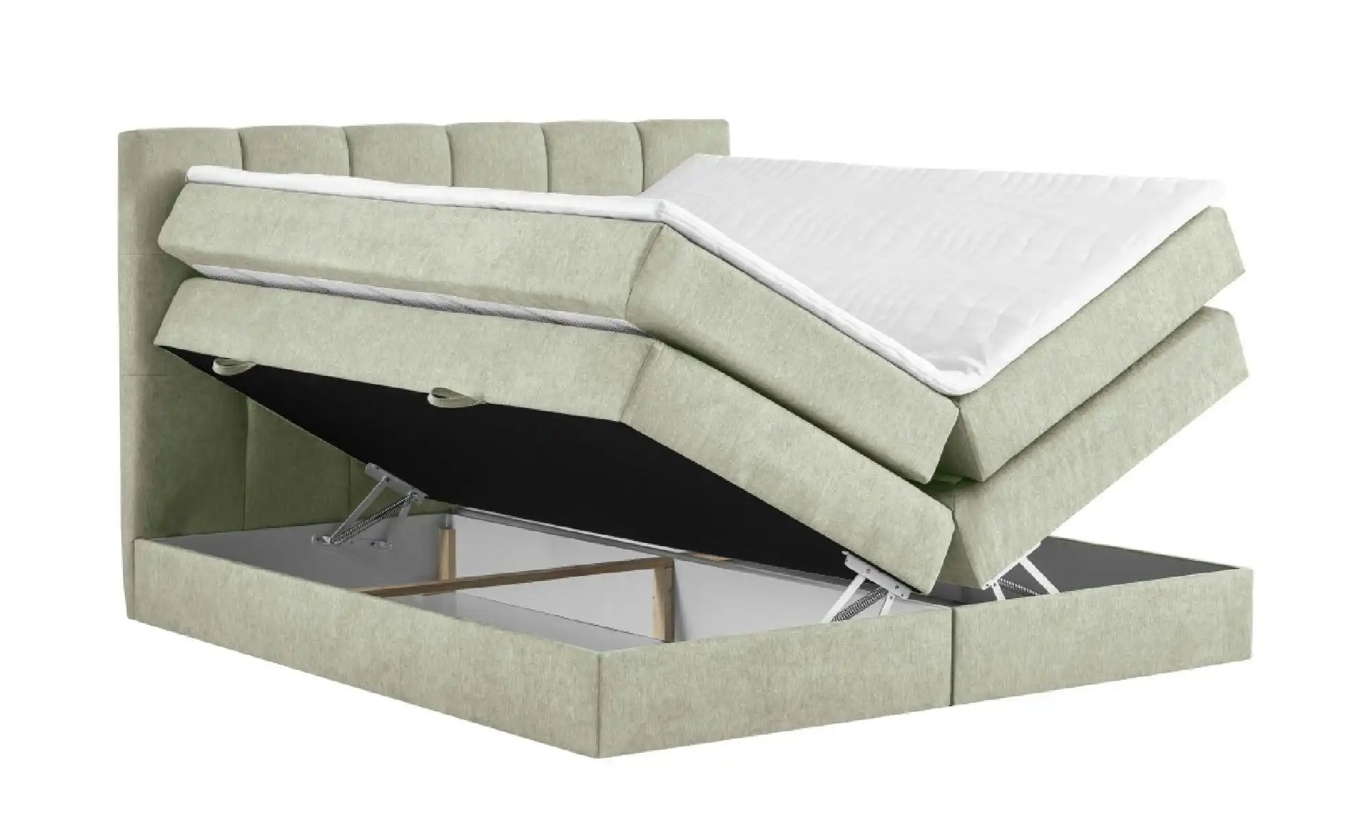 Boxspringbett mit Bettkasten Leeds ¦ grün ¦ Maße (cm): B: 200 H: 121 Betten günstig online kaufen