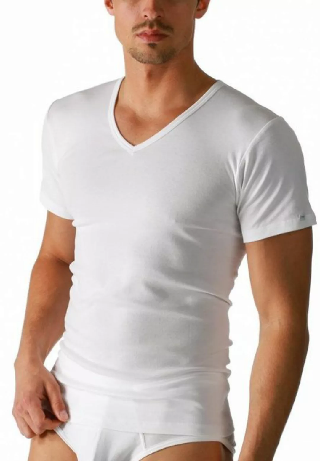 Mey T-Shirt Herren-Unterhemd, 1/2-Arm "Noblesse" Feinripp Uni günstig online kaufen