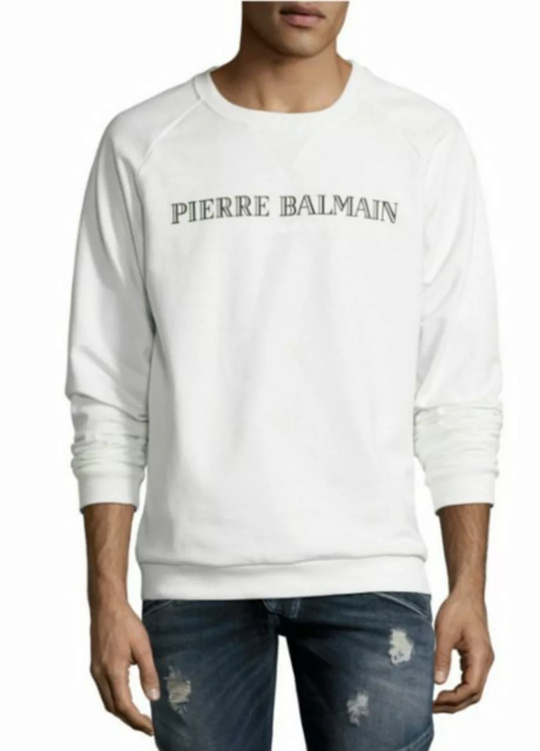 Balmain Paris Sweatshirt Pierre Balmain Sweatshirt Logo Sweater Jumper Pull günstig online kaufen