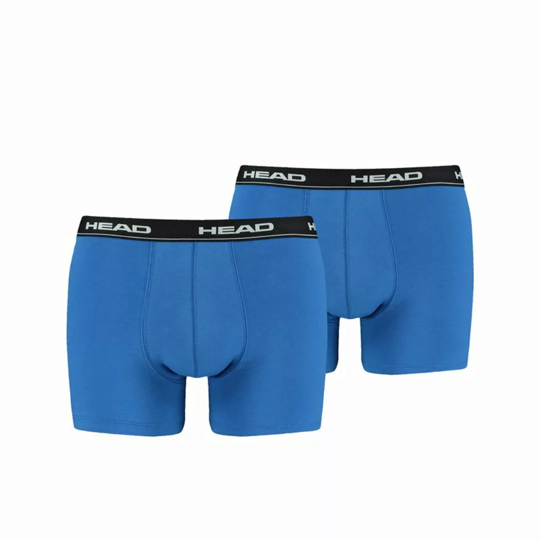 HEAD Herren Boxershort, 2er Pack - Baumwoll Stretch, Basic, einfarbig Blau/ günstig online kaufen