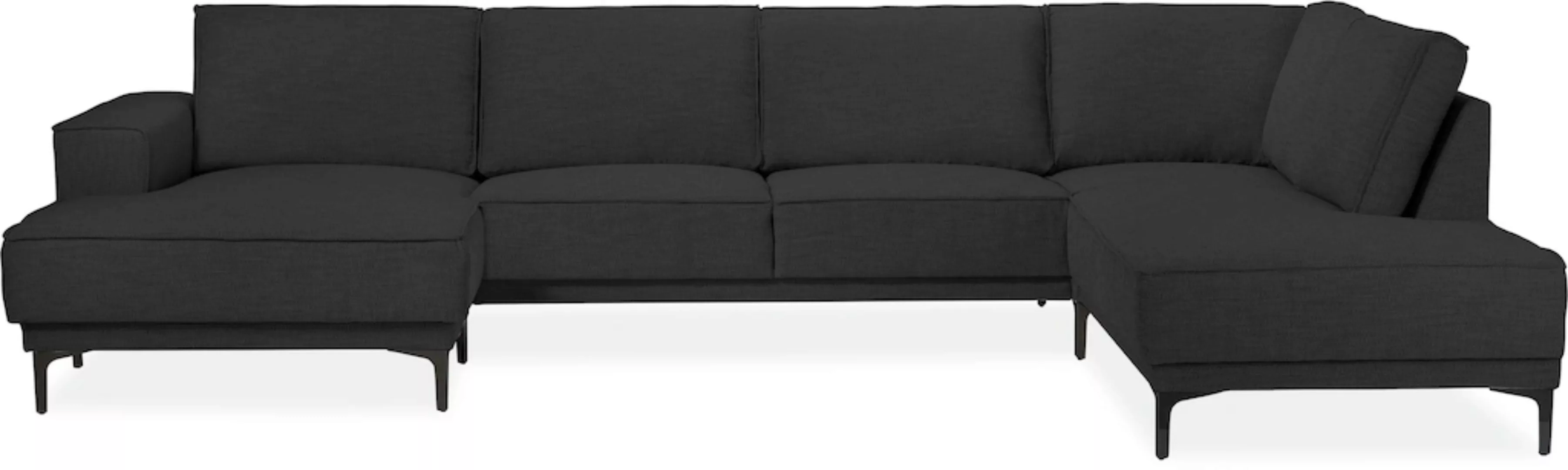 Places of Style Wohnlandschaft "XXL Sofa Oland, Struktur, Flachgewebe, Luxu günstig online kaufen