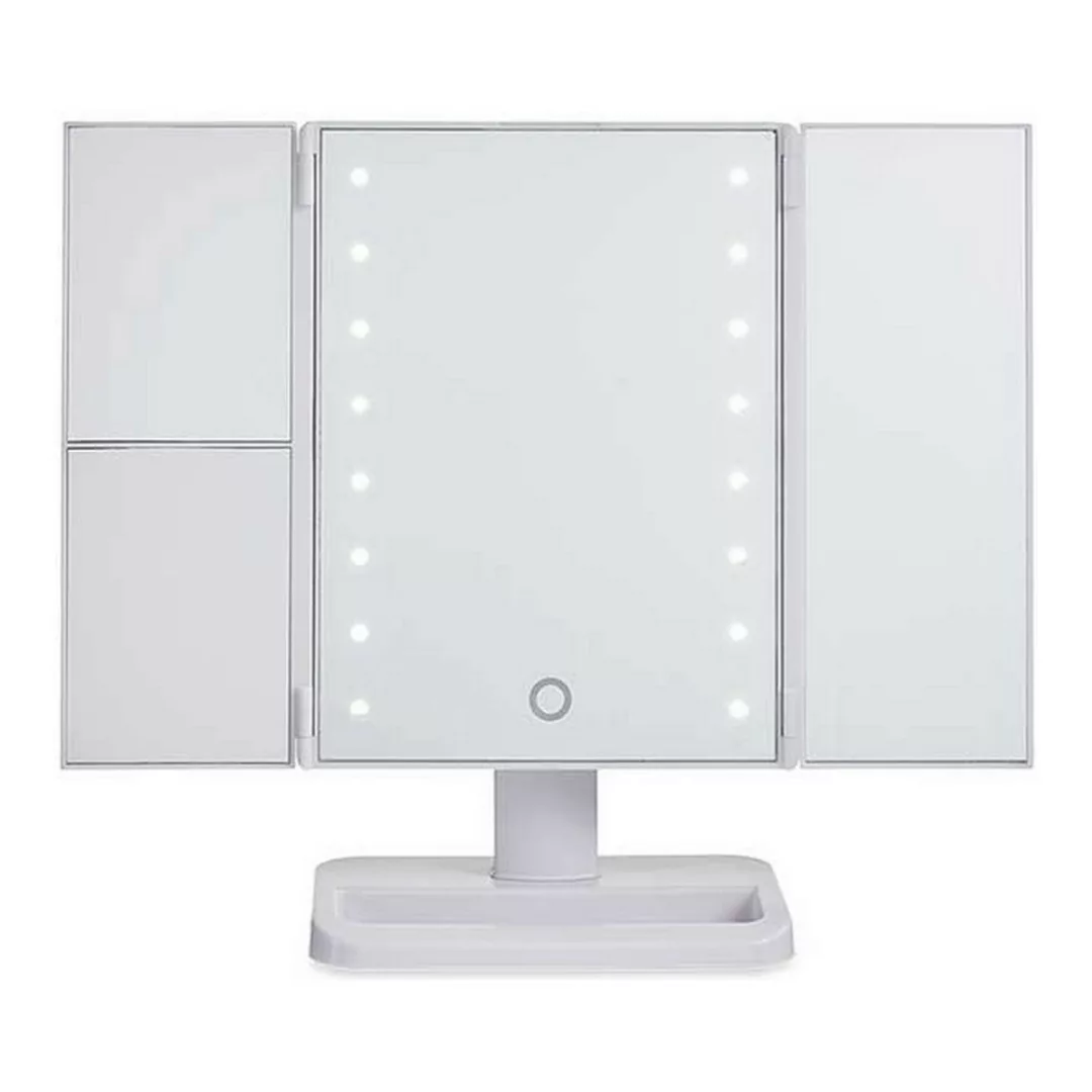 Vergrößerungsspiegel Mit Led 1x 2x 3x Weiß (34,7 X 11,5 X 29 Cm) günstig online kaufen