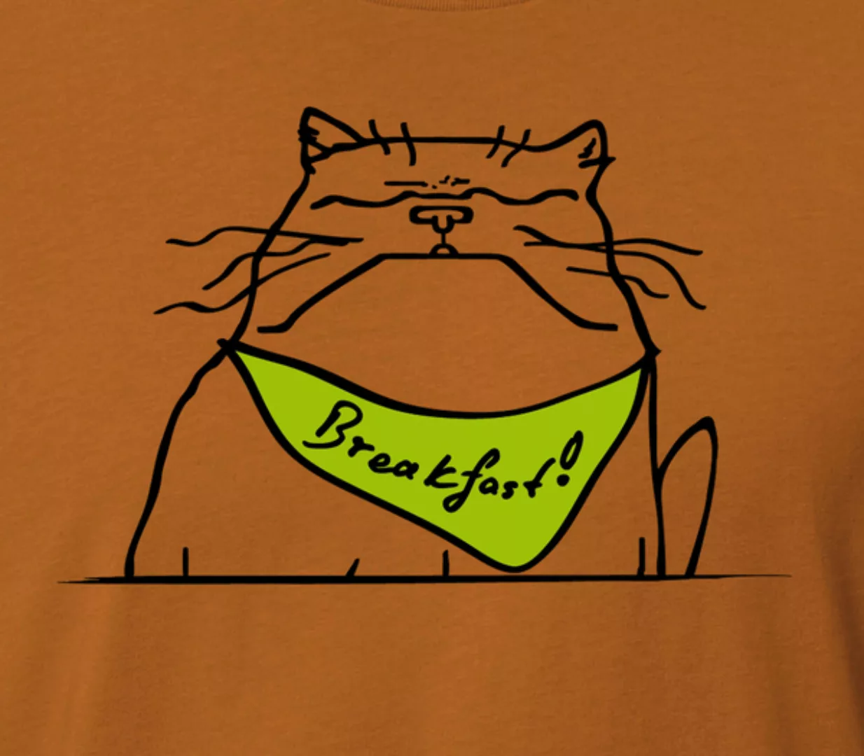 Herren T-shirt, "Breakfast", Roasted Orange günstig online kaufen