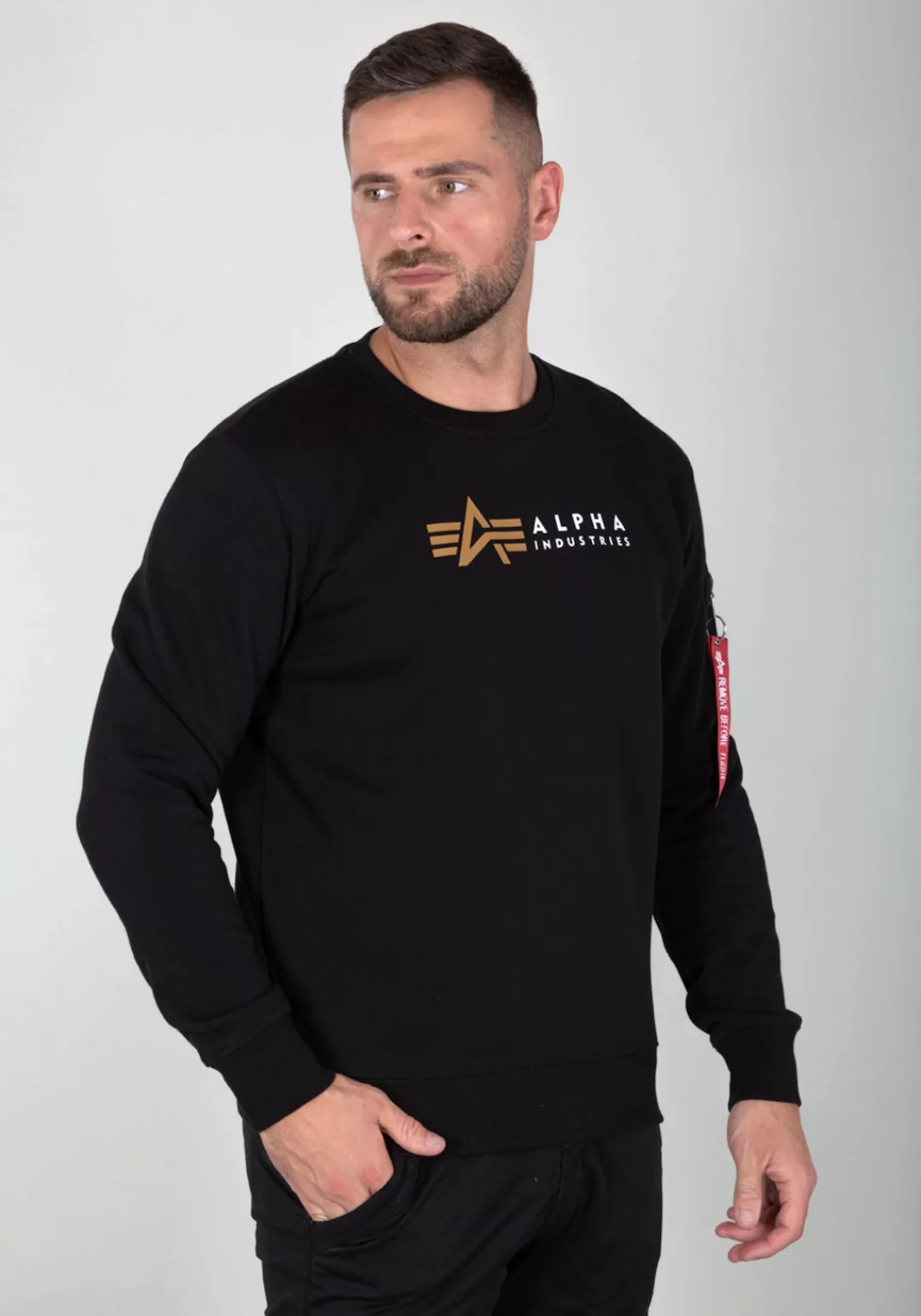 Alpha Industries Sweater "Alpha Industries Men - Sweatshirts Alpha Label Sw günstig online kaufen