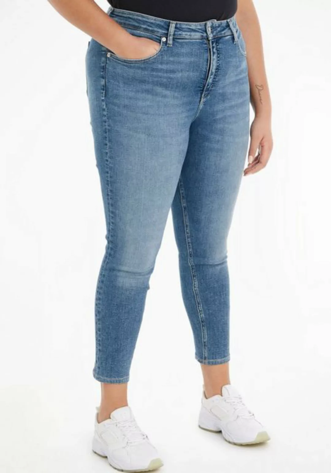 Calvin Klein Jeans Plus Skinny-fit-Jeans HIGH RISE SKINNY ANKLE PLUS Jeans günstig online kaufen