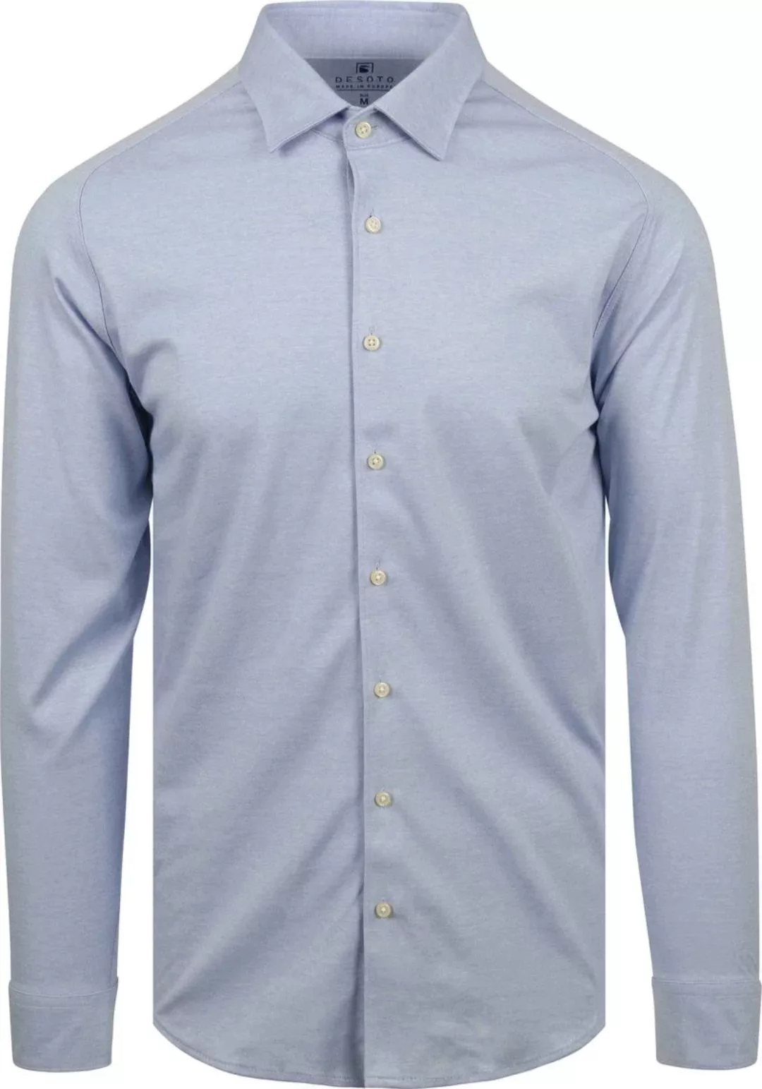 Desoto Hemd Bügelfrei Kent Melange Hellblau - Größe 3XL günstig online kaufen
