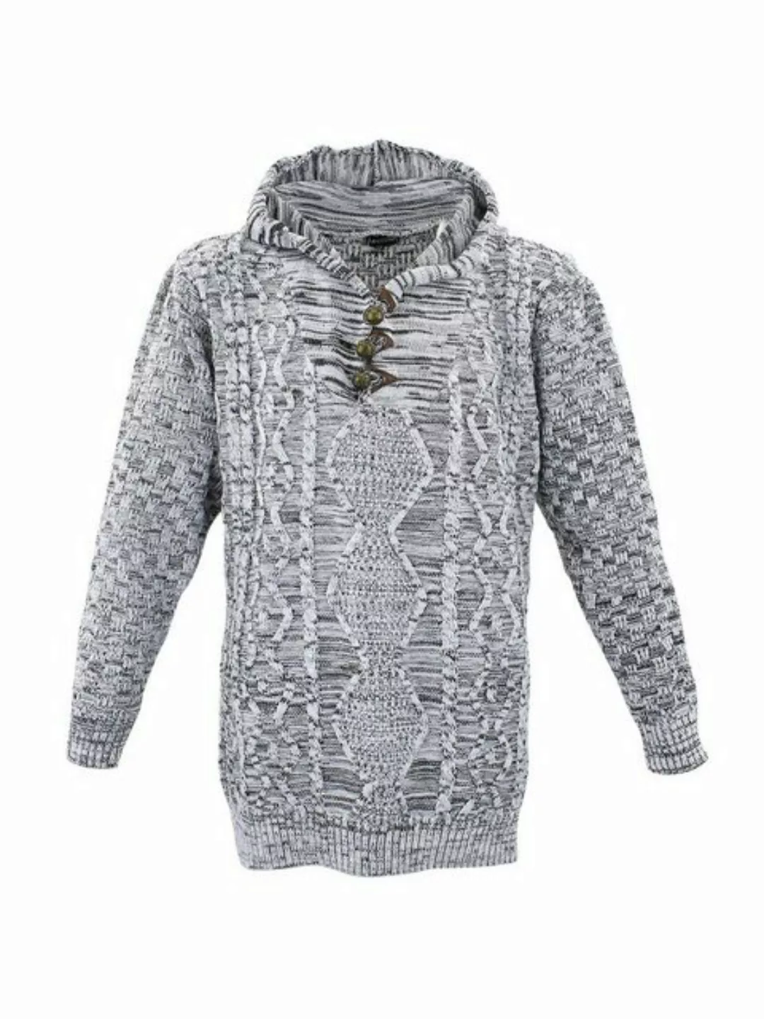 Lavecchia Strickpullover Übergrößen Herren Pullover LV-489 Herren Kapuzenpu günstig online kaufen