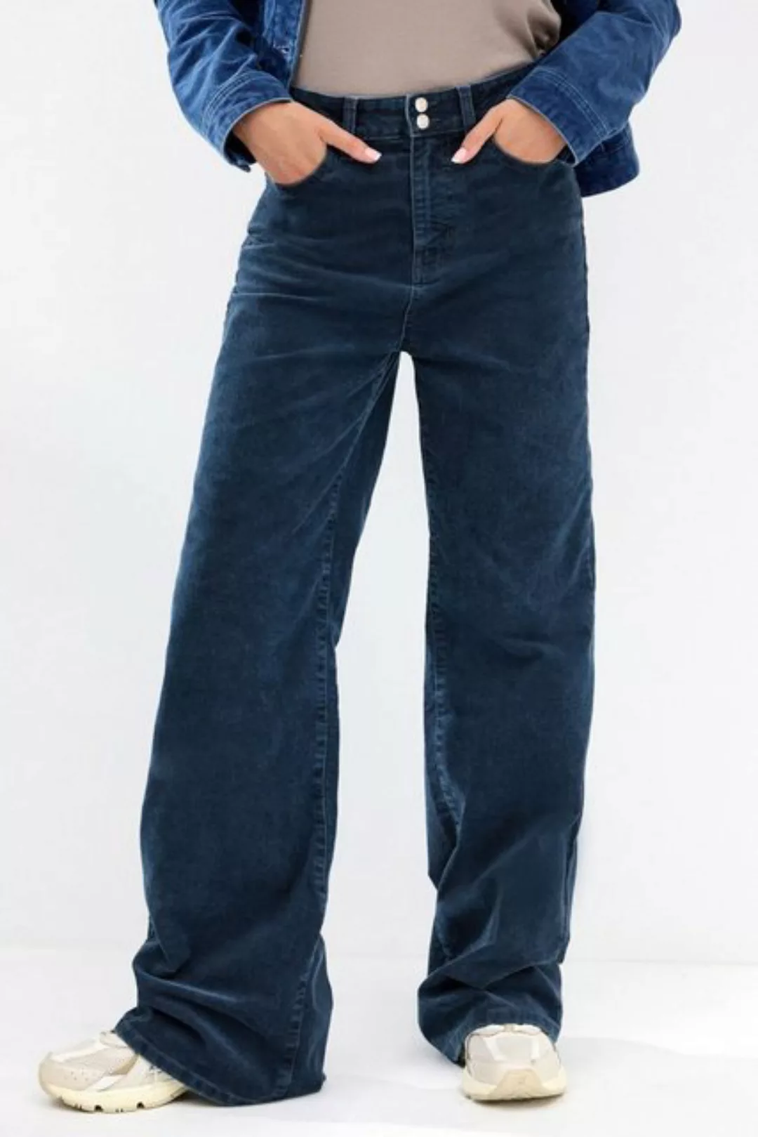 Next Weite Jeans Cord-Jeans mit weitem Beinschnitt (1-tlg) günstig online kaufen