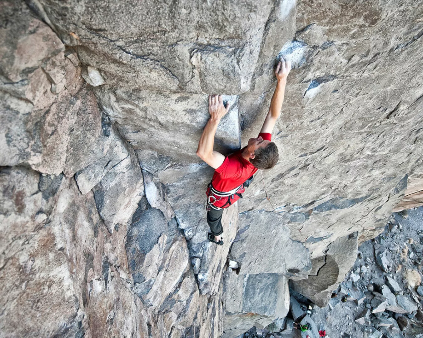 Fototapete "Bergsteiger" 4,00x2,50 m / Glattvlies Perlmutt günstig online kaufen