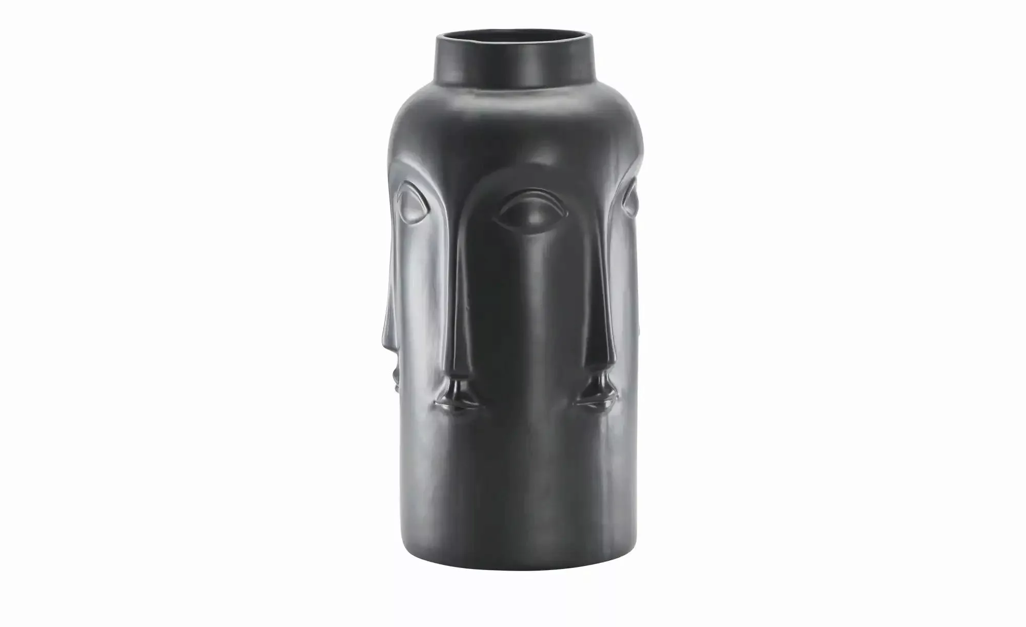 Vase Face   ¦ schwarz ¦ Porzellan ¦ Maße (cm): H: 49,8  Ø: 24.5 Accessoires günstig online kaufen