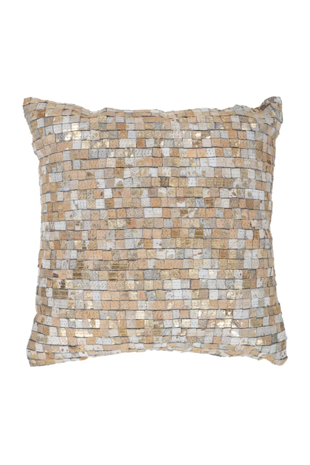 Kayoom Fellkissen »Finish Pillow 125«, Metallic-Effekt, hair-on-leather, Ha günstig online kaufen