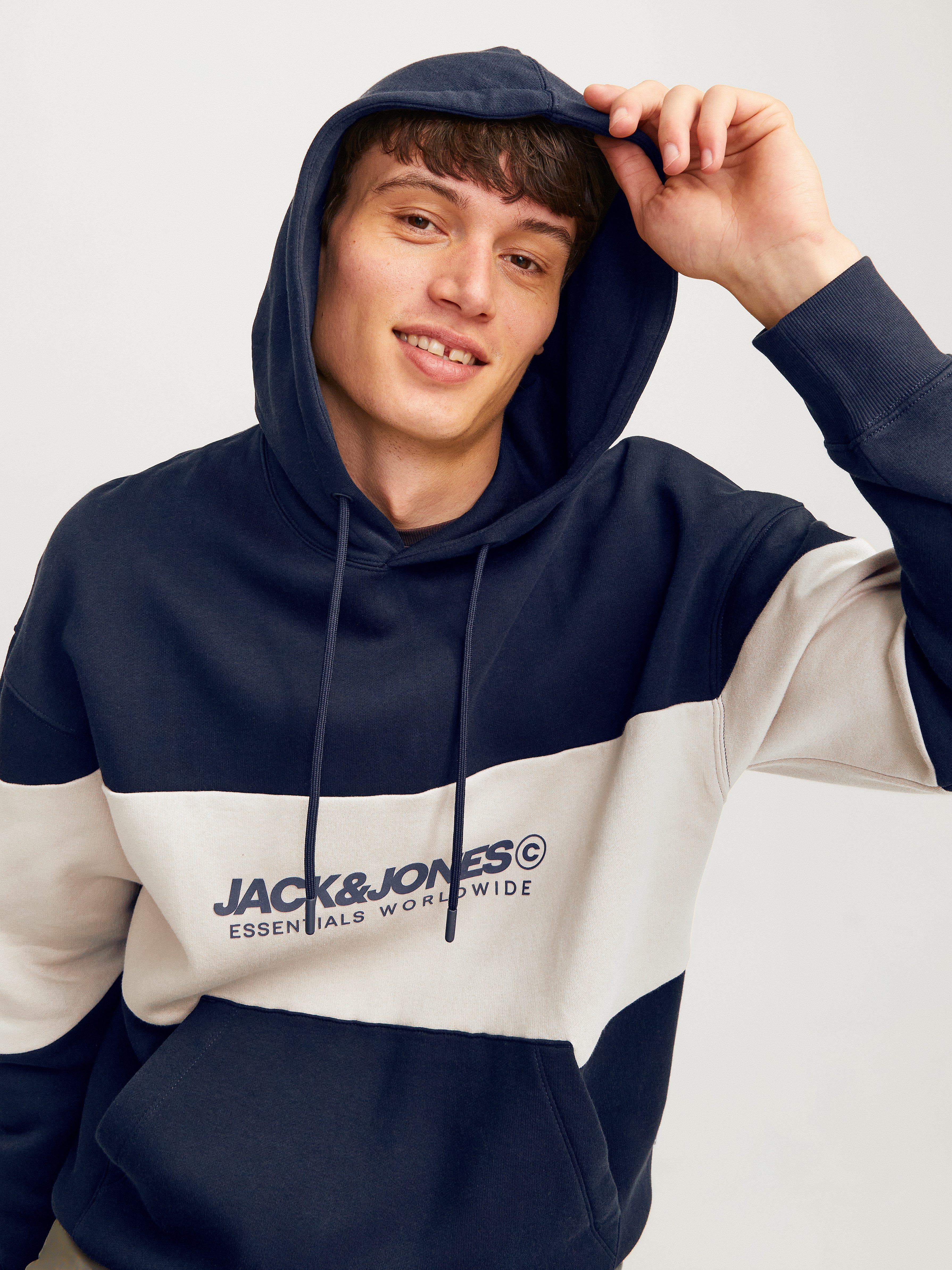 Jack & Jones Kapuzensweatshirt JJELEGACY BLOCKING günstig online kaufen