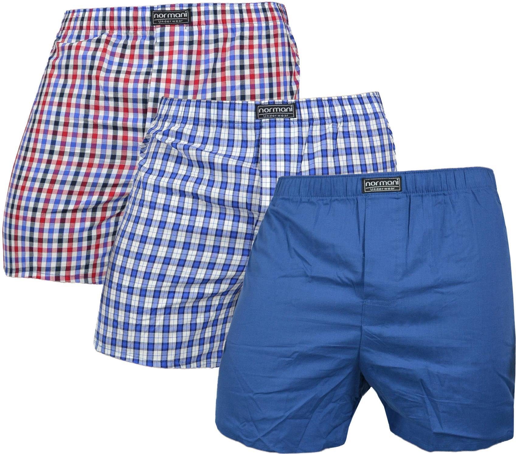 normani Boxershorts 3 Stück Herren Web günstig online kaufen