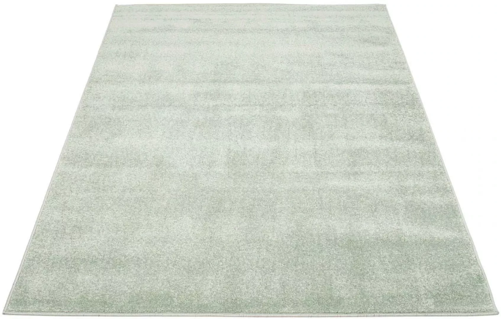 Carpet City Teppich »Moda Soft 2081«, rechteckig, Kurzflor, Uni-Farben, Wei günstig online kaufen