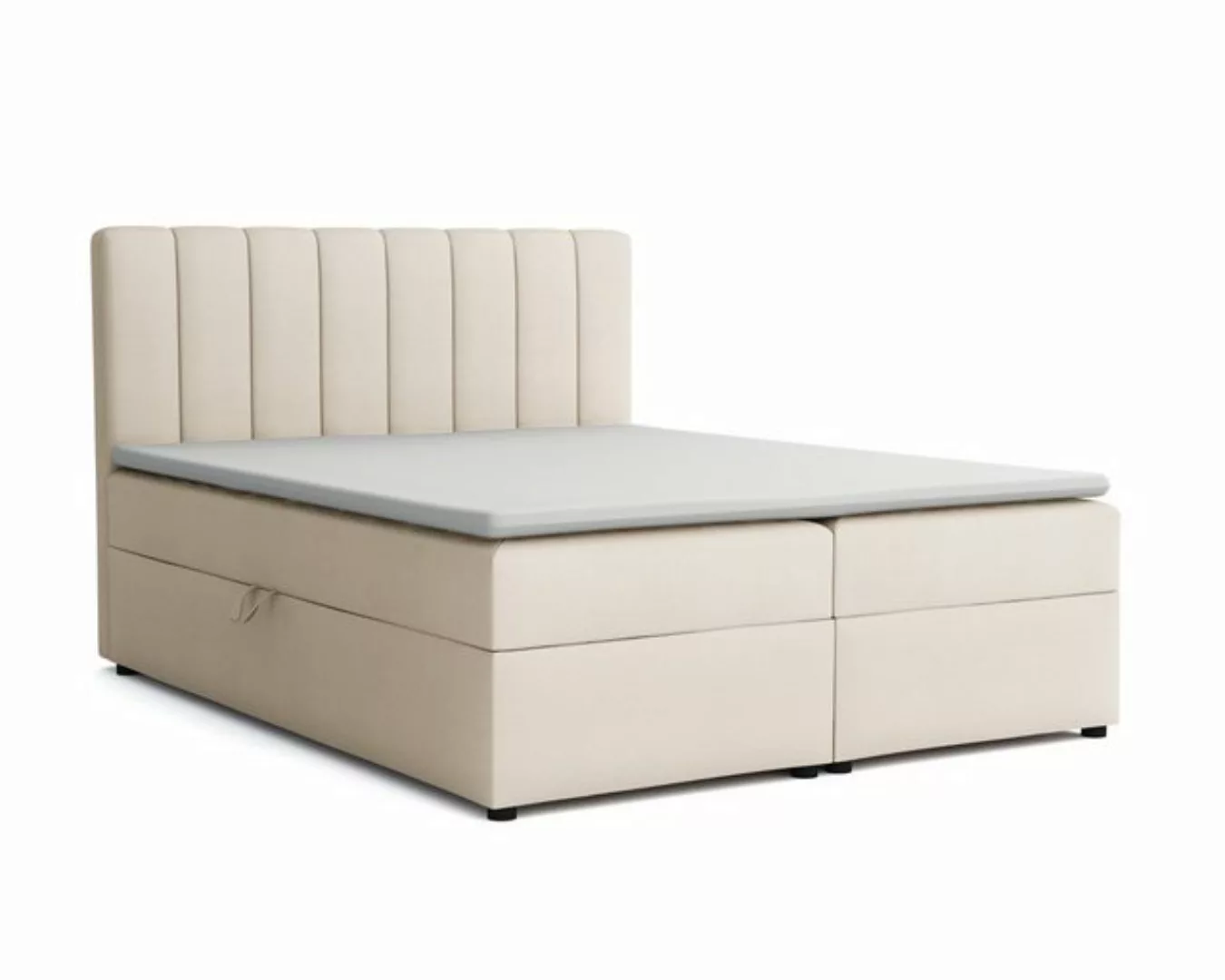 Deine Möbel 24 Boxspringbett VIKA Komplettbett Polsterbett Bett Bonellfeder günstig online kaufen