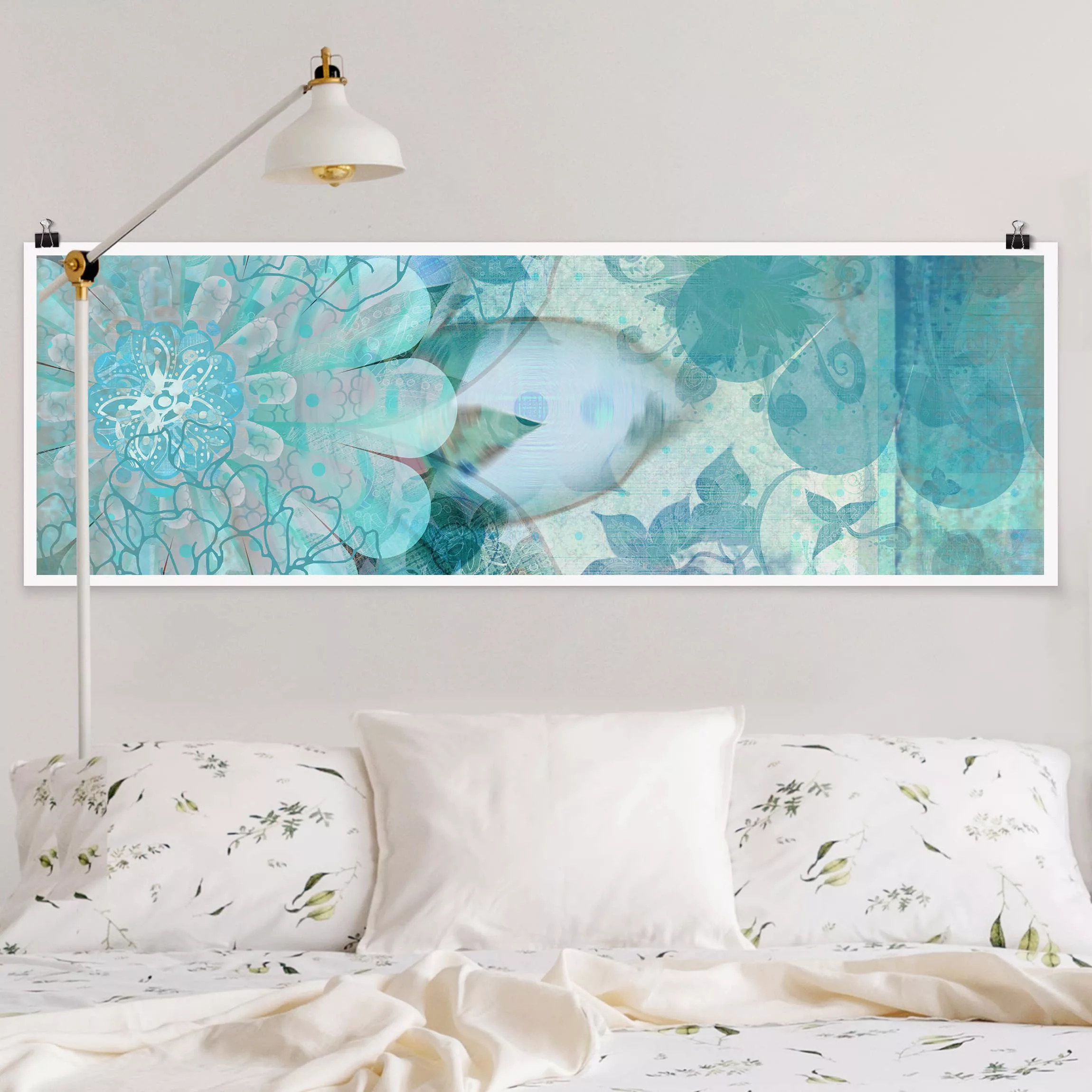 Panorama Poster Blumen Winterblumen günstig online kaufen