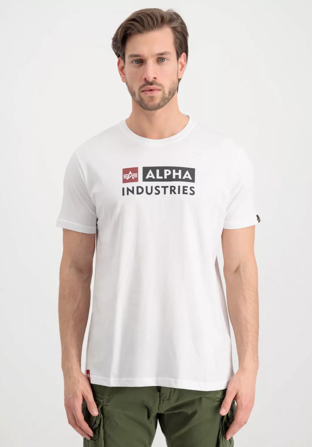 Alpha Industries T-Shirt "ALPHA INDUSTRIES Men - T-Shirts Alpha Block-Logo günstig online kaufen