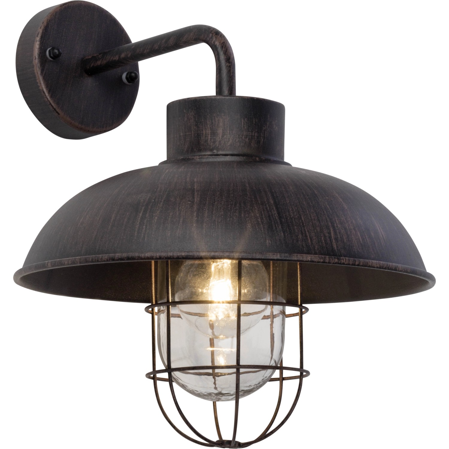 Brilliant Außen-Wandlampe Portland Rostfarbe günstig online kaufen
