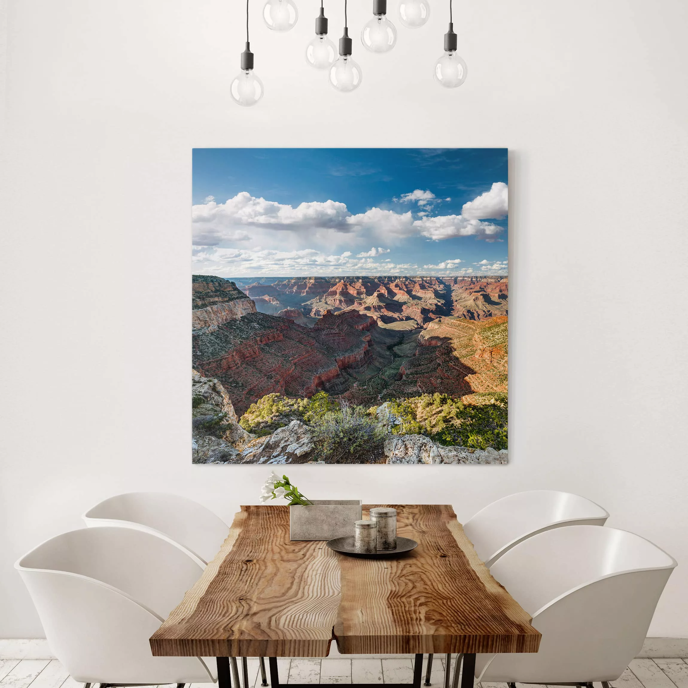 Leinwandbild - Quadrat Natur des Canyons günstig online kaufen