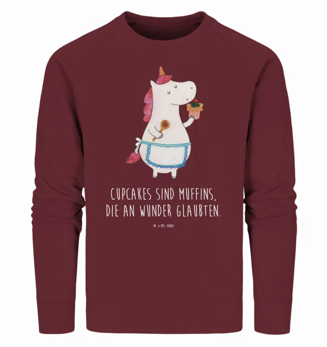 Mr. & Mrs. Panda Longpullover Größe L Einhorn Küche - Burgundy - Geschenk, günstig online kaufen