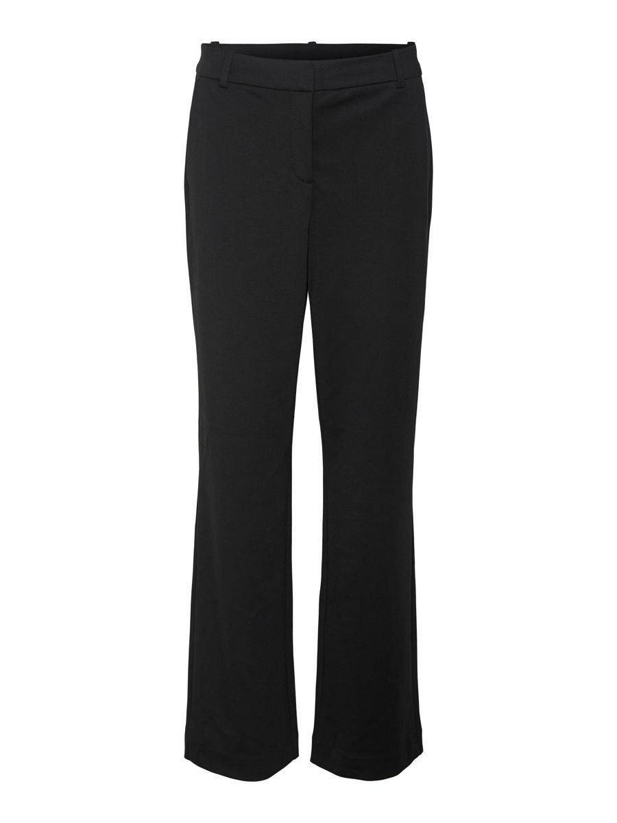 VERO MODA Straight Fit Jersey Hose Damen Schwarz günstig online kaufen