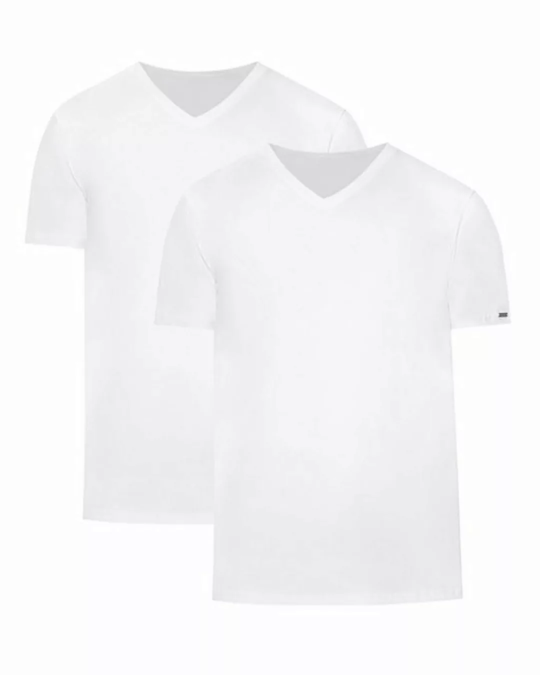 Cornette T-Shirt Herren T-Shirts mit V-Ausschnitt 2er Pack CR067 (1-tlg) günstig online kaufen