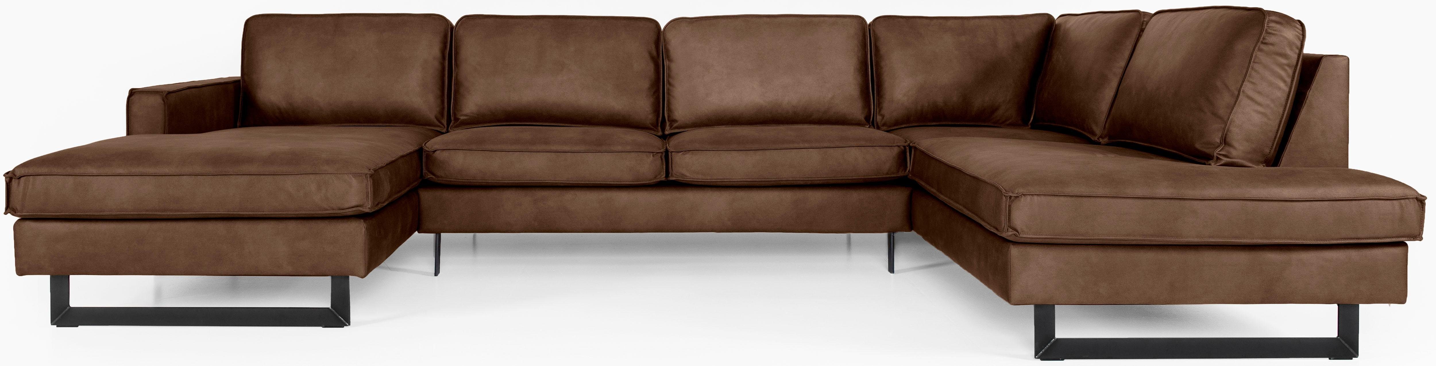 Places of Style Wohnlandschaft "Pinto, 350 cm, U-Form, XXL, mit Ottomanen", günstig online kaufen