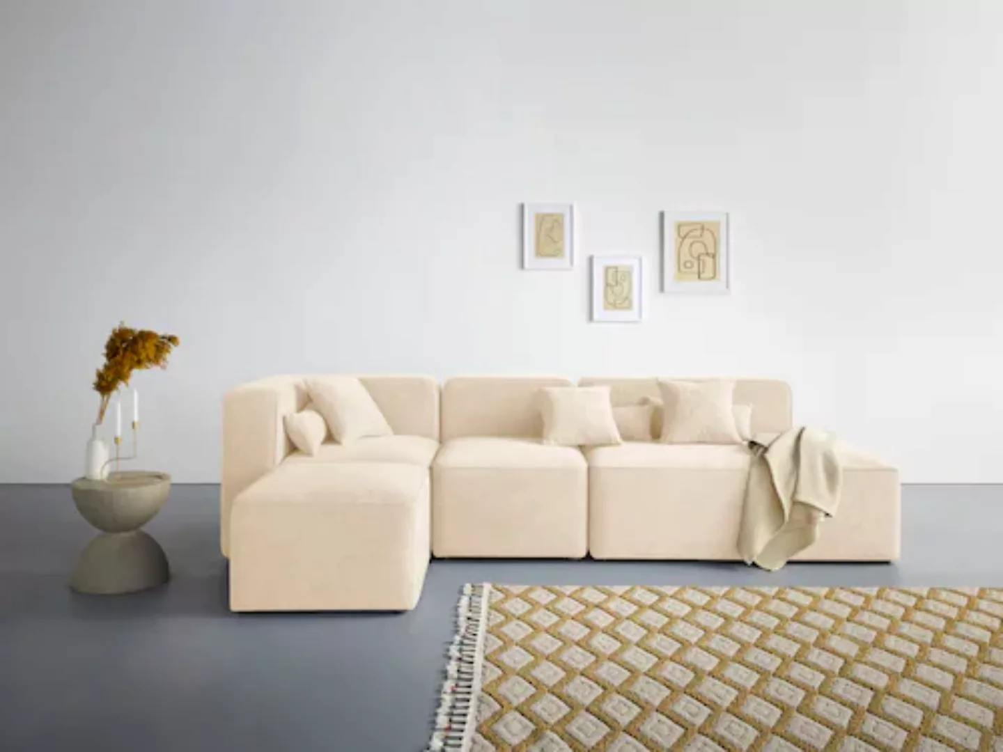 andas Ecksofa "Sundstrup L-Form", Modulserie, individuelle Zusammenstellung günstig online kaufen