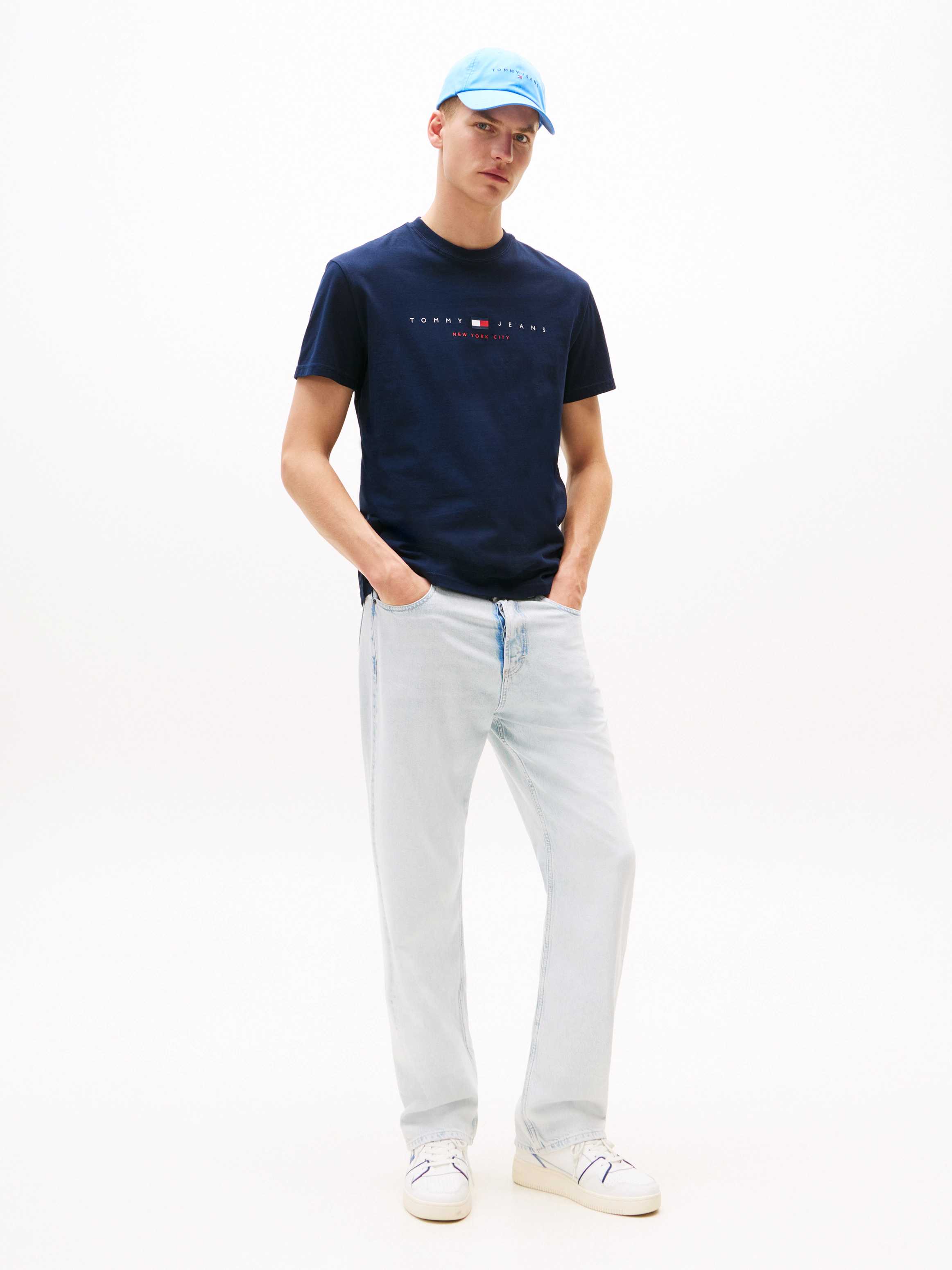 Tommy Jeans T-Shirt "TJM REG FLAG LINEAR SS TEE EXT", Mit Rundhalsausschnit günstig online kaufen