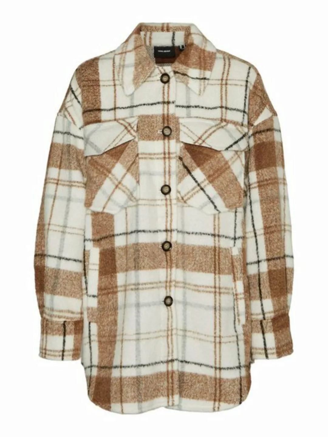 Vero Moda Blouson Übergangs Hemd Jacke Kariertes Shacket VMLESLIE 4828 in B günstig online kaufen