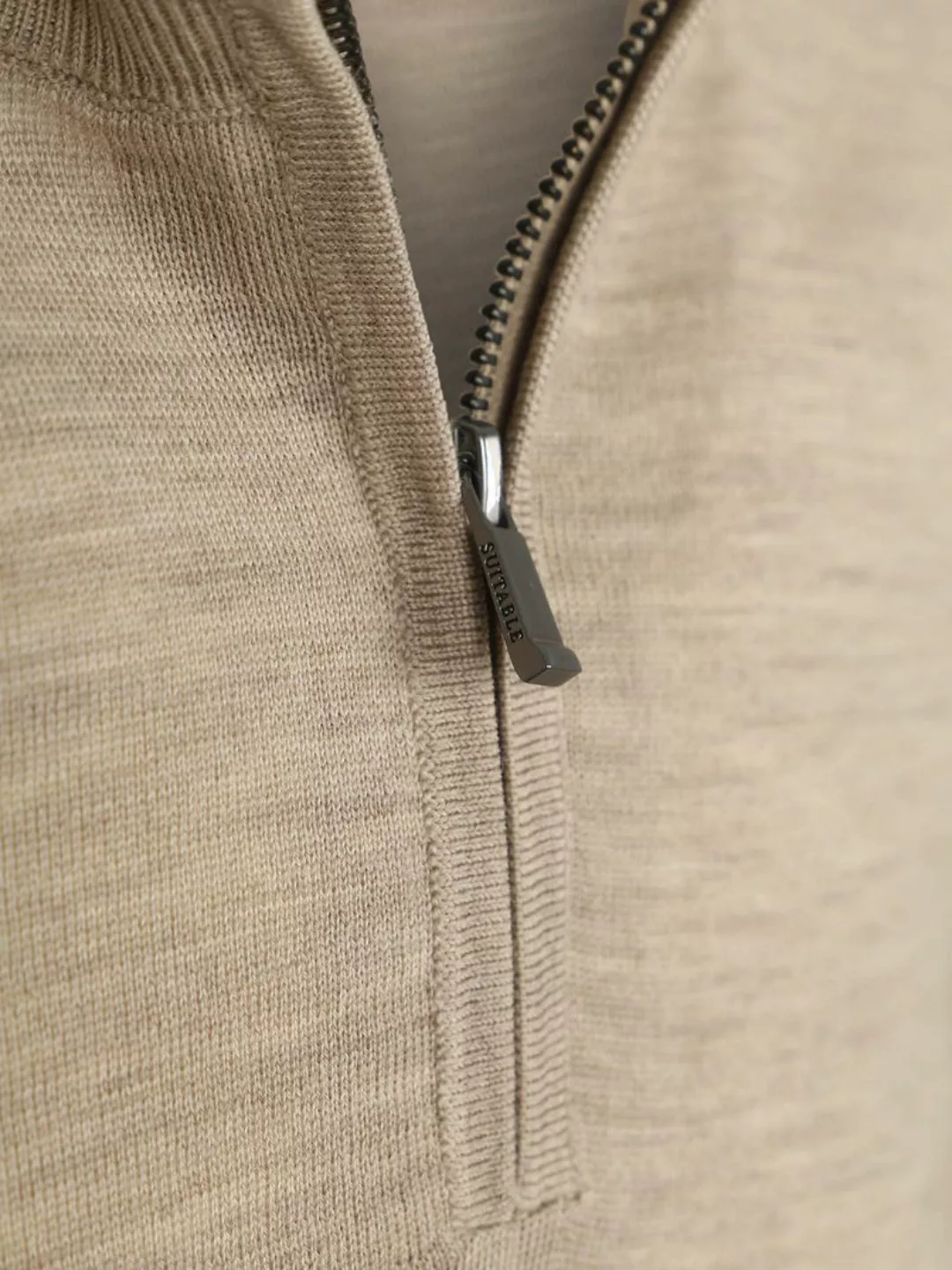 Suitable Crew Zip Merino Sand - Größe L günstig online kaufen
