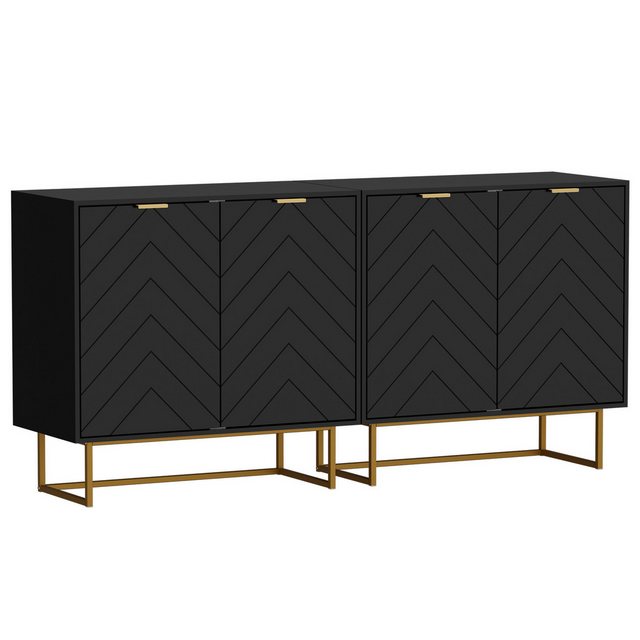 UEV Buffet Sideboard mit Türen, Anrichte, Mehrzweckschrank mit viel Staurau günstig online kaufen