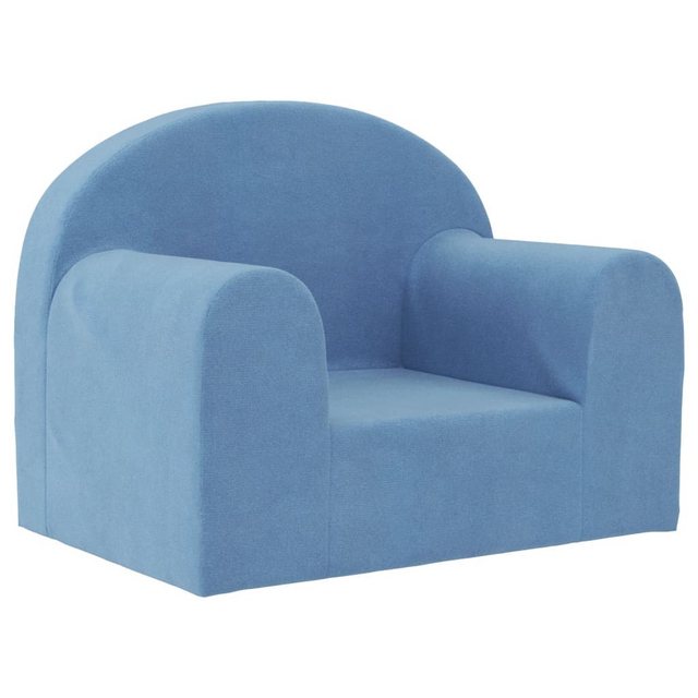 vidaXL Kindersofa, Kinder Schlafsofa Blau Weich Plüsch günstig online kaufen